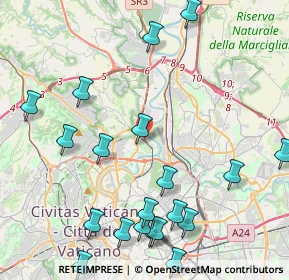 Mappa Via Camposampiero, 00191 Roma RM, Italia (5.634)