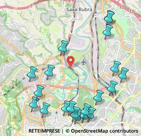 Mappa Via Camposampiero, 00191 Roma RM, Italia (2.8305)