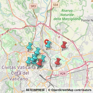 Mappa Via Antonio Silvani, 00195 Roma RM, Italia (3.88917)