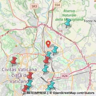 Mappa Via Antonio Silvani, 00195 Roma RM, Italia (6.51333)