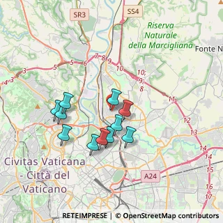 Mappa Via Antonio Silvani, 00195 Roma RM, Italia (3.21818)