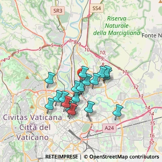 Mappa Via Antonio Silvani, 00195 Roma RM, Italia (3.17105)