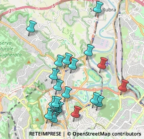 Mappa Via Castelfranco Veneto, 00191 Roma RM, Italia (2.25)