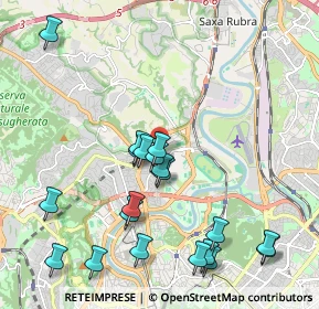 Mappa Via Castelfranco Veneto, 00191 Roma RM, Italia (2.393)