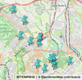 Mappa Via Castelfranco Veneto, 00191 Roma RM, Italia (2.45769)