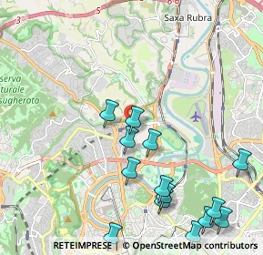 Mappa Via Castelfranco Veneto, 00191 Roma RM, Italia (2.65643)