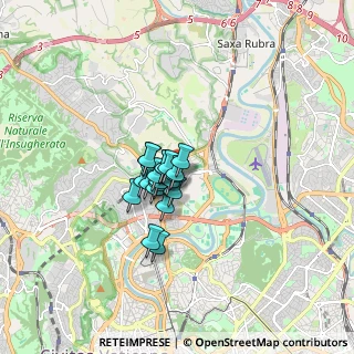 Mappa Via Castelfranco Veneto, 00191 Roma RM, Italia (0.9145)