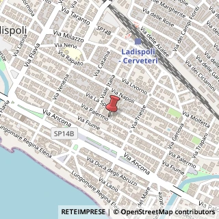 Mappa Via Palermo, 54/B, 00055 Ladispoli, Roma (Lazio)