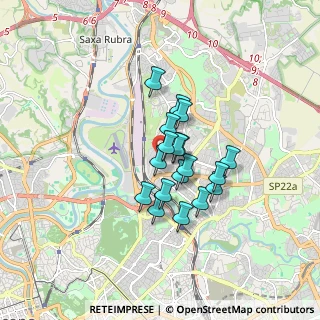 Mappa Via Montaione, 00139 Roma RM, Italia (1.23333)