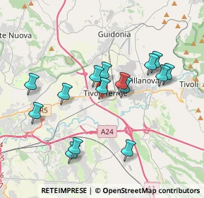 Mappa Via Lago Colonnelle, 00011 Tivoli RM, Italia (3.72467)