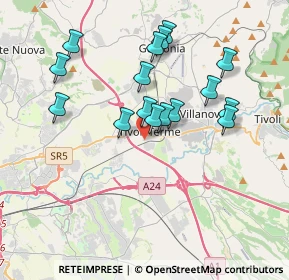 Mappa Via Lago Colonnelle, 00011 Tivoli RM, Italia (3.60063)