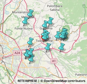 Mappa Via Lago Colonnelle, 00011 Tivoli RM, Italia (6.3665)