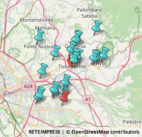 Mappa Via Lago Colonnelle, 00011 Tivoli RM, Italia (6.194)