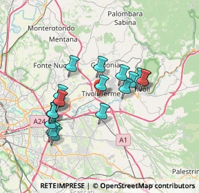 Mappa Via Lago Colonnelle, 00011 Tivoli RM, Italia (6.67556)