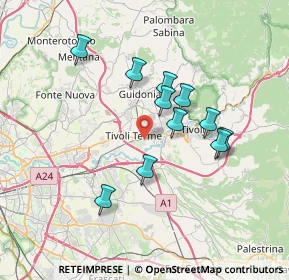 Mappa Via Dorando Pietri, 00019 Tivoli RM, Italia (6.57273)