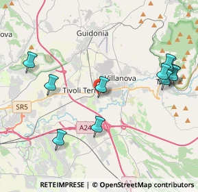 Mappa Via del Barco, 00011 Tivoli RM, Italia (4.87364)