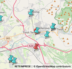 Mappa Via del Barco, 00011 Tivoli RM, Italia (6.00417)