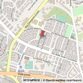 Mappa Via Monte Petrella, 14, 00139 Roma, Roma (Lazio)