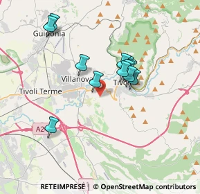 Mappa Via Umbria, 00010 Tivoli RM, Italia (3.12923)