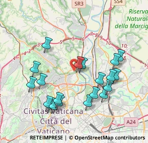 Mappa Via Capranica Prenestina, 00191 Roma RM, Italia (4.1935)