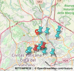 Mappa Via Capranica Prenestina, 00191 Roma RM, Italia (3.78385)