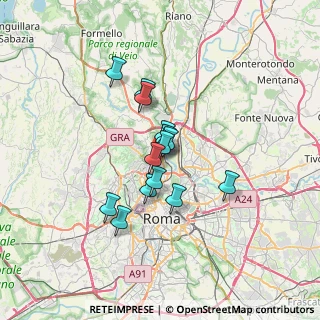 Mappa Via Capranica Prenestina, 00191 Roma RM, Italia (5.03929)