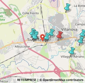 Mappa 00011 Tivoli RM, Italia (1.84636)