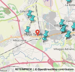 Mappa 00011 Tivoli RM, Italia (2.84625)