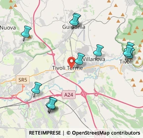 Mappa 00011 Tivoli RM, Italia (5.06417)