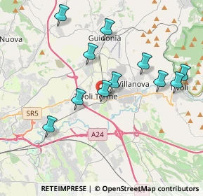 Mappa 00011 Tivoli RM, Italia (3.97818)