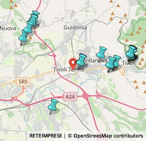 Mappa 00011 Tivoli RM, Italia (5.23263)