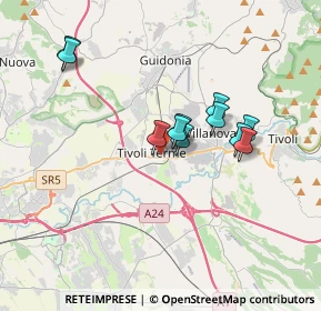 Mappa 00011 Tivoli RM, Italia (3.04455)