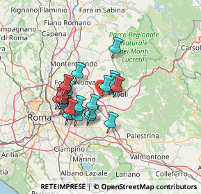 Mappa 00011 Tivoli RM, Italia (10.333)