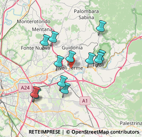 Mappa 00011 Tivoli RM, Italia (6.79417)