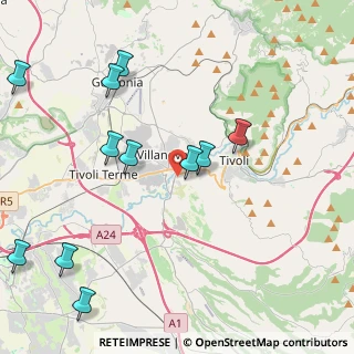 Mappa Via Lago del Salto, 00010 Tivoli RM, Italia (5.29364)