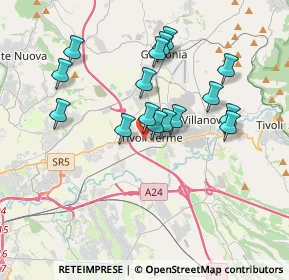 Mappa Via Jeranense, 00011 Tivoli RM, Italia (3.4525)