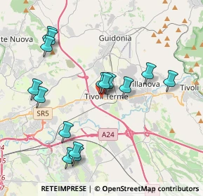 Mappa Via Jeranense, 00011 Tivoli RM, Italia (4.236)