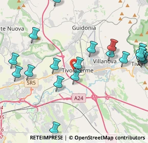 Mappa Via Jeranense, 00011 Tivoli RM, Italia (5.3325)
