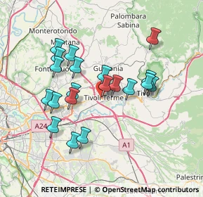 Mappa Via Jeranense, 00011 Tivoli RM, Italia (6.982)