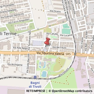 Mappa Piazza della Queva Bartolomeo, 19, 00019 Tivoli, Roma (Lazio)