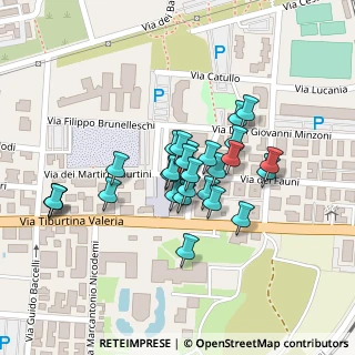 Mappa Piazza Bartolomeo della Queva, 00011 Tivoli RM, Italia (0.07778)
