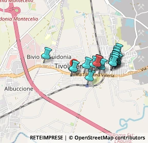 Mappa Via Tiburtina 330-352 Centro Comm. Le Palme, 00011 Tivoli RM, Italia (0.809)