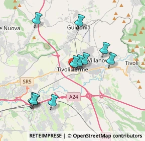 Mappa Via Tiburtina 330-352 Centro Comm. Le Palme, 00011 Tivoli RM, Italia (4.06727)