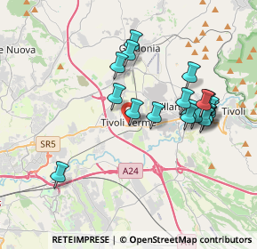 Mappa Via Tiburtina 330-352 Centro Comm. Le Palme, 00011 Tivoli RM, Italia (3.79895)