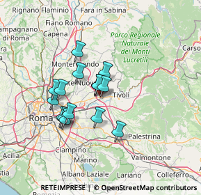 Mappa Via Tiburtina 330-352 Centro Comm. Le Palme, 00011 Tivoli RM, Italia (10.67625)