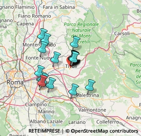 Mappa Via Silla Rosa de Angelis, 00019 Tivoli RM, Italia (9.2865)