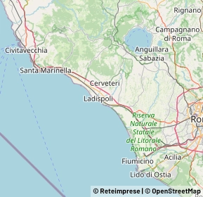 Mappa 00055 Marina San Nicola RM, Italia (6.6675)