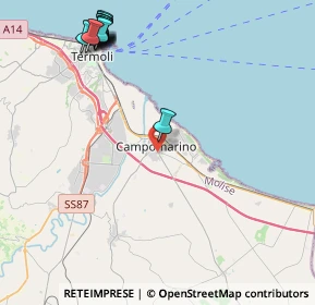 Mappa Via Alessandro Volta, 86042 Campomarino CB, Italia (5.79182)