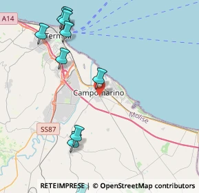 Mappa Via Alessandro Volta, 86042 Campomarino CB, Italia (5.80727)