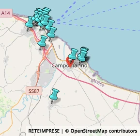 Mappa Via Alessandro Volta, 86042 Campomarino CB, Italia (4.292)